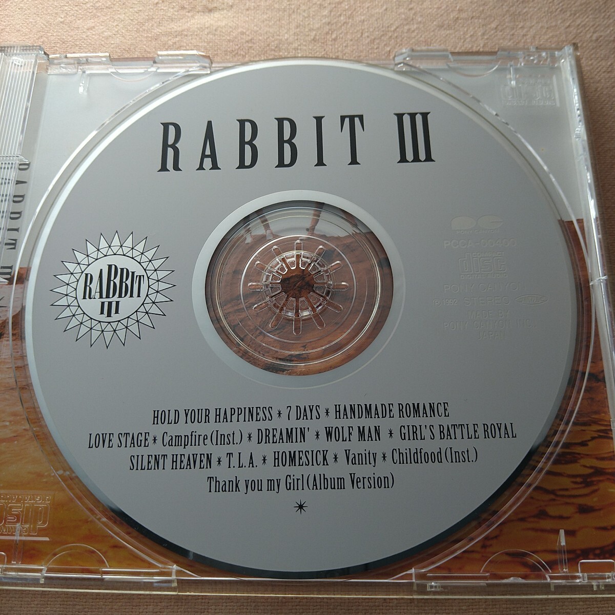 RABBIT Ⅲ кролик 14 искривление ввод Sard альбом 1992 год продажа J-ROCK