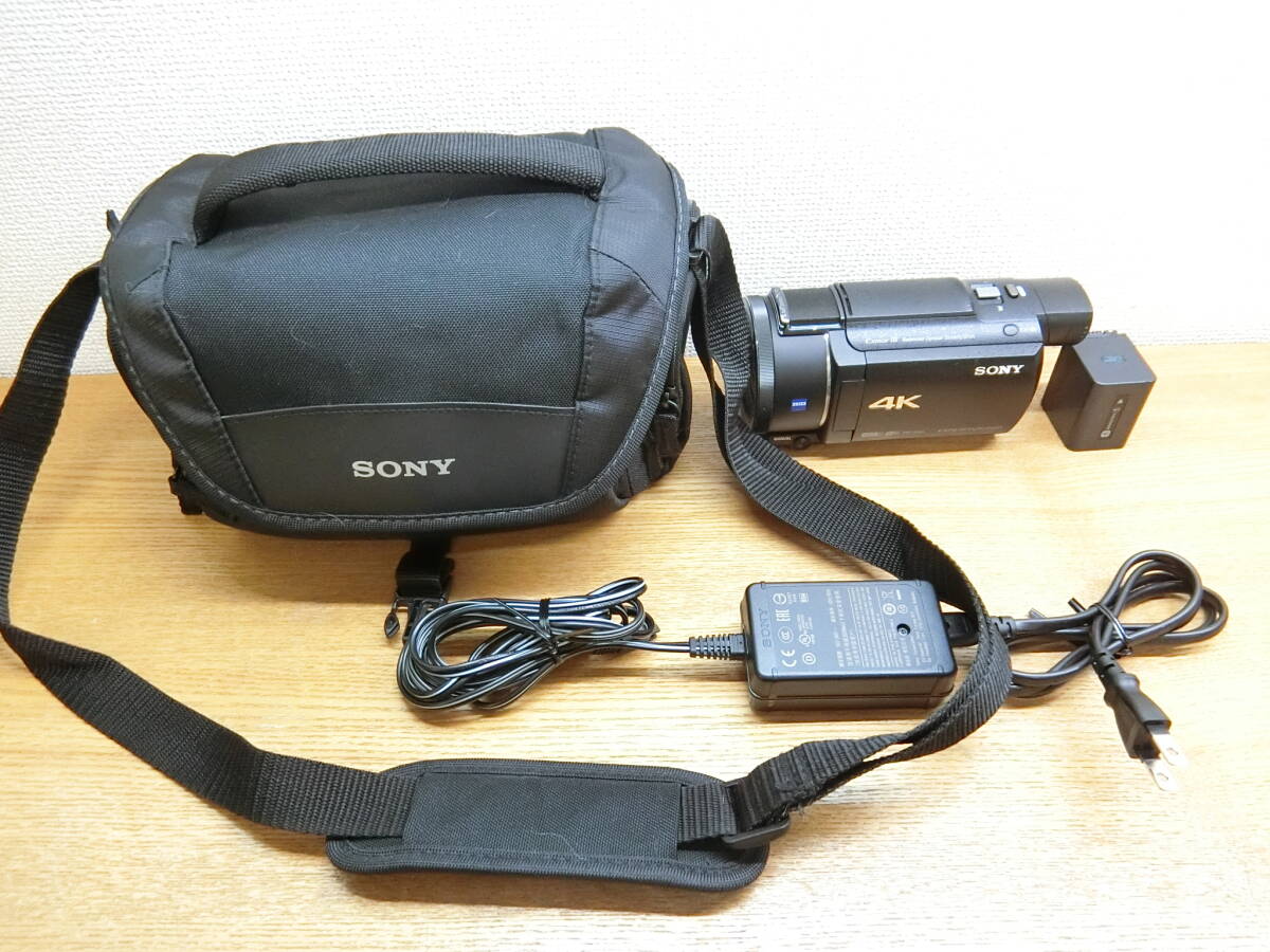 ジャンク品 ソニー FDR-AX60 4Kビデオカメラ本体 SONY/HandyCam ソニー