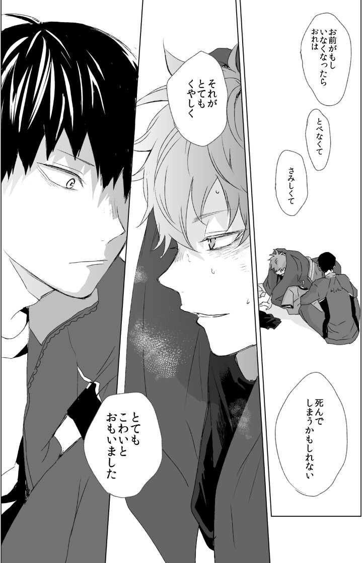 ハイキュー同人志「運命なんていらない-上巻-」「運命なんていらない-下巻-」「アイシテルと伝えたい」《影日》?続き物3冊セット