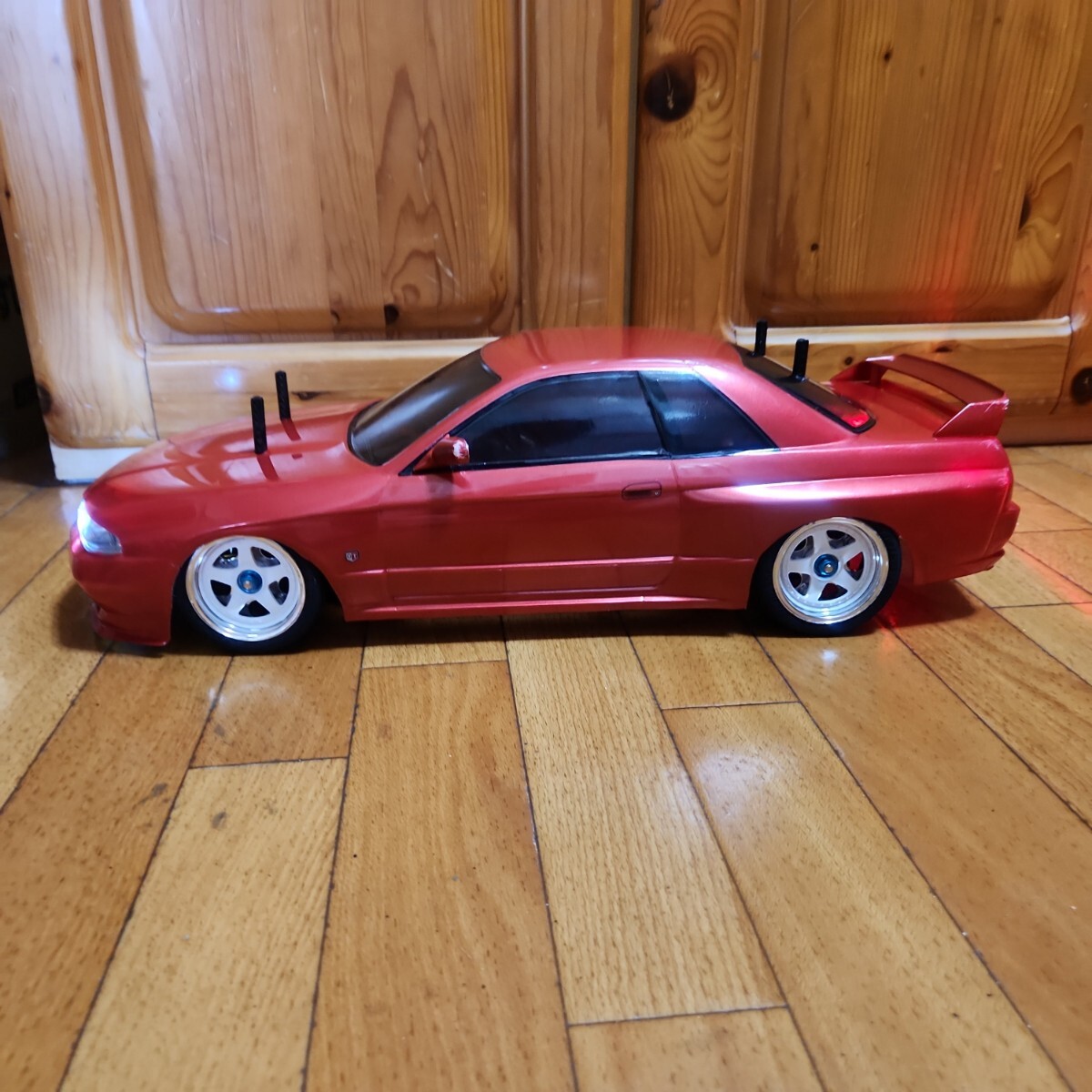  быстрое решение { бесплатная доставка } Tamiya товар Nissan Skyline GT-R # иллюминация имеется # радиоконтроллер корпус TAMIYA tt02 tt01 шасси 