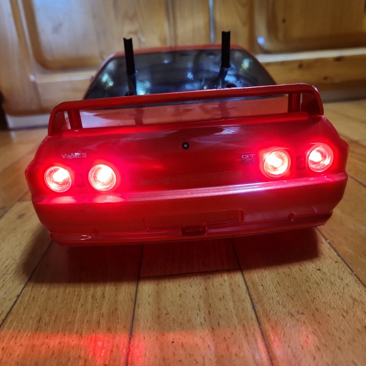  быстрое решение { бесплатная доставка } Tamiya товар Nissan Skyline GT-R # иллюминация имеется # радиоконтроллер корпус TAMIYA tt02 tt01 шасси 