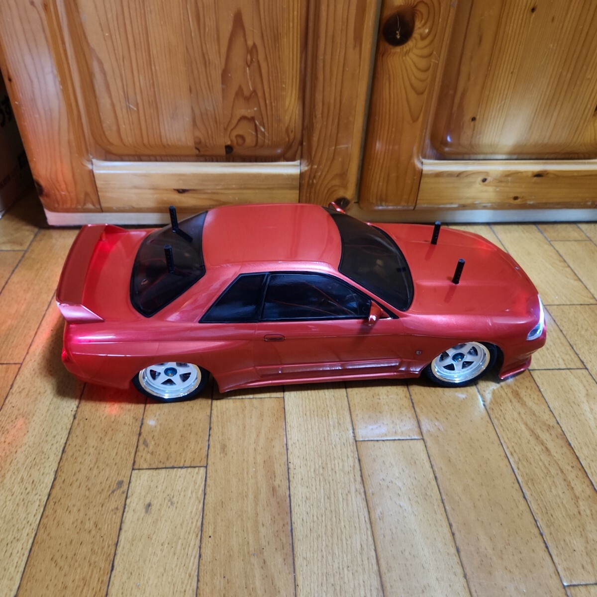  быстрое решение { бесплатная доставка } Tamiya товар Nissan Skyline GT-R # иллюминация имеется # радиоконтроллер корпус TAMIYA tt02 tt01 шасси 