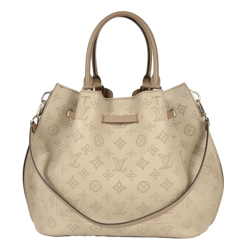 ルイヴィトン LOUIS VUITTON ジロラッタ ハンドバッグ 2WAY モノグラム マヒナ M54403 ガレ DR1137 ショルダーストラップ付き グレージュ