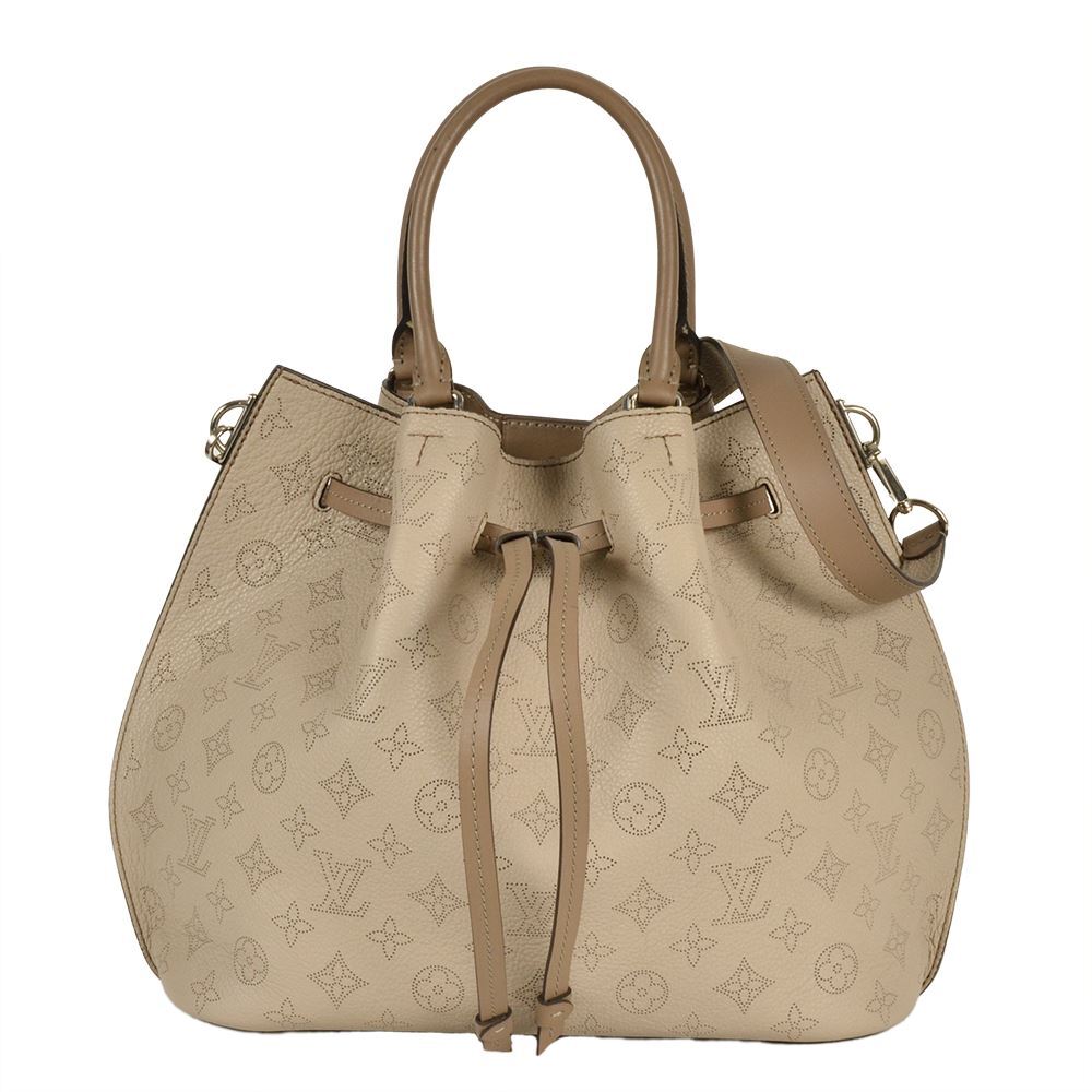 ルイヴィトン LOUIS VUITTON ジロラッタ ハンドバッグ 2WAY モノグラム マヒナ M54403 ガレ DR1137 ショルダーストラップ付き グレージュ