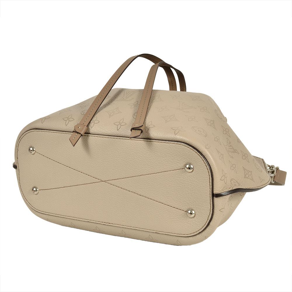 ルイヴィトン LOUIS VUITTON ジロラッタ ハンドバッグ 2WAY モノグラム マヒナ M54403 ガレ DR1137 ショルダーストラップ付き グレージュ