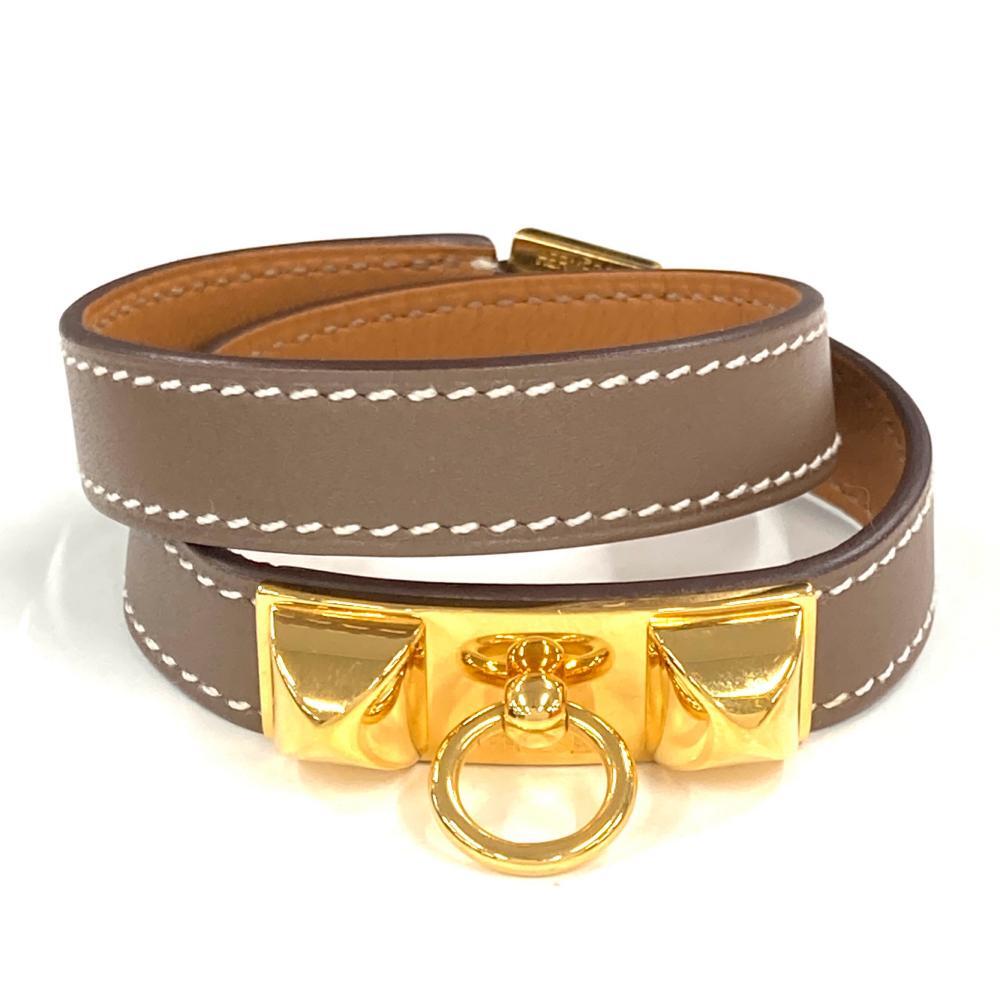 エルメス HERMES リヴァル ドゥブルトゥール XS ブレスレット スイフト □N刻印 エトゥープ_画像1