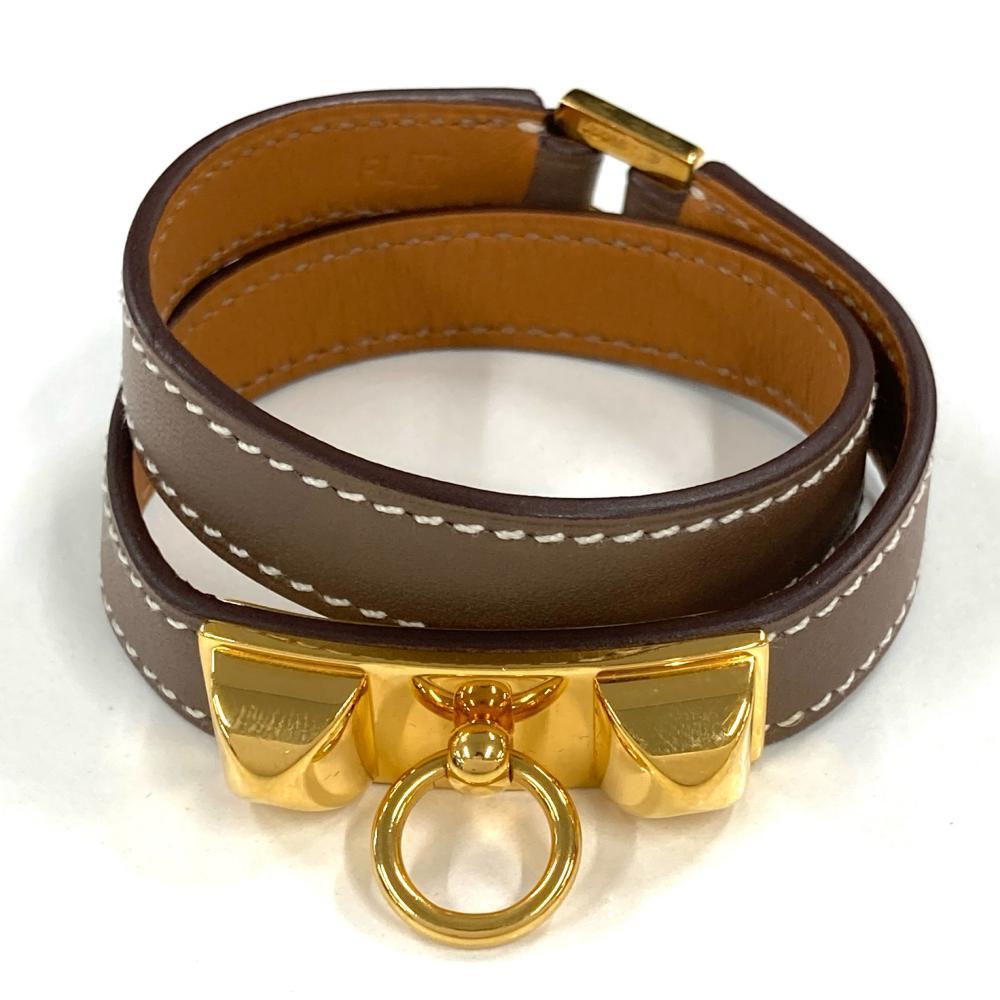 エルメス HERMES リヴァル ドゥブルトゥール XS ブレスレット スイフト □N刻印 エトゥープ_画像2