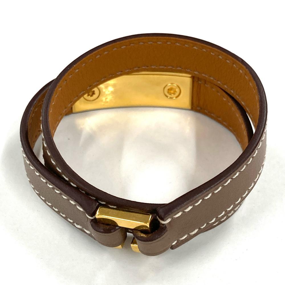 エルメス HERMES リヴァル ドゥブルトゥール XS ブレスレット スイフト □N刻印 エトゥープ_画像4