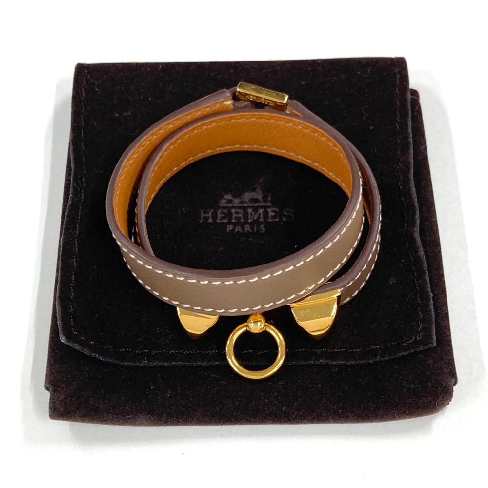 エルメス HERMES リヴァル ドゥブルトゥール XS ブレスレット スイフト □N刻印 エトゥープ_画像9