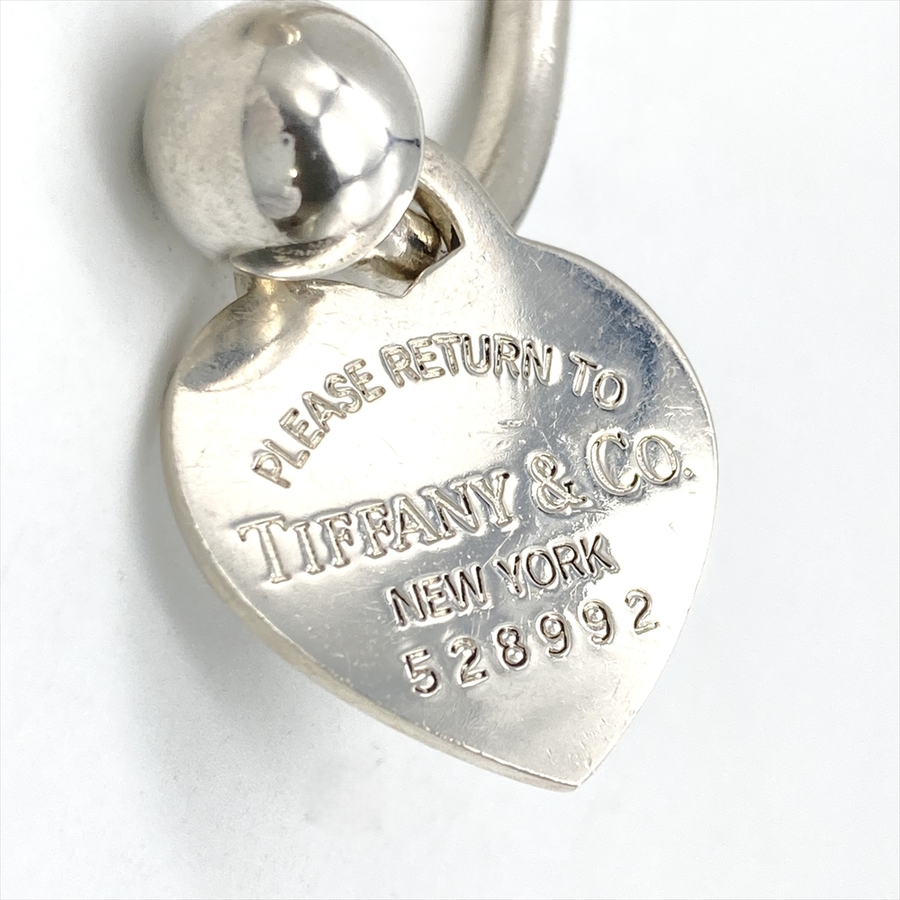 ティファニー Tiffany&Co. リターントゥ キーリング SV925 20.2g シルバー ハート タグ キーホルダー ユニセックス