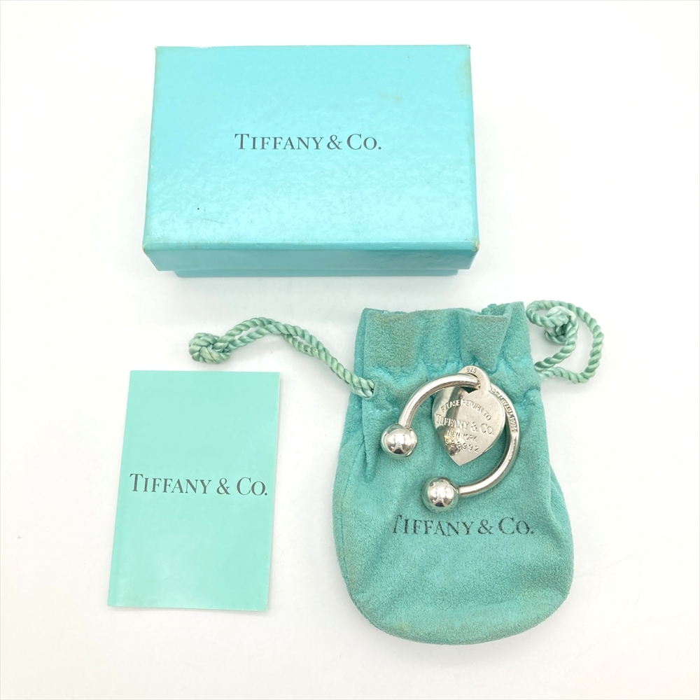 ティファニー Tiffany&Co. リターントゥ キーリング SV925 20.2g シルバー ハート タグ キーホルダー ユニセックス