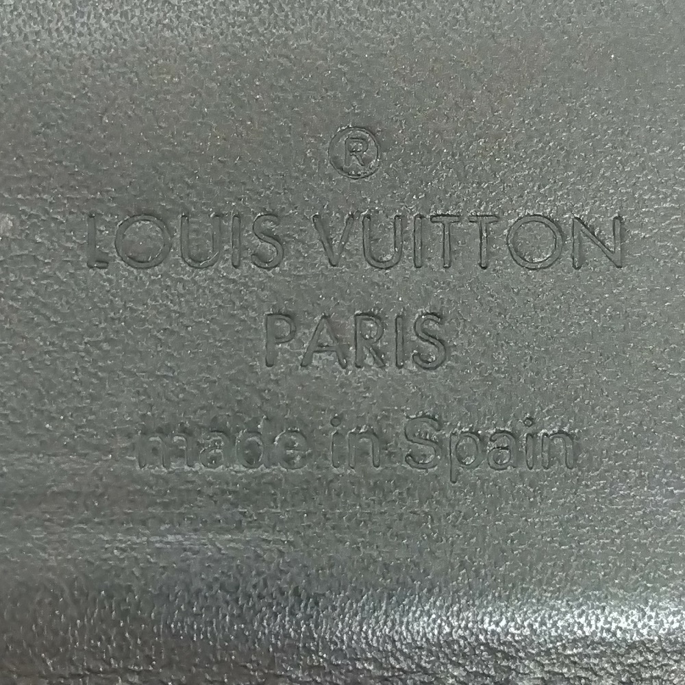 ルイヴィトン LOUIS VUITTON アジェンダPM 手帳カバー モノグラム マット ノワール シルバー金具 CA1002