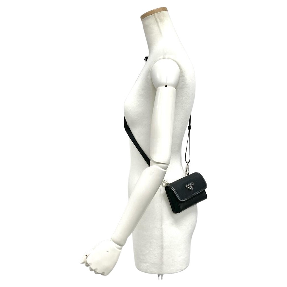 プラダ PRADA ポシェット サフィアーノ ナイロン 2ZT022 ブラック ショルダー ポーチ RE-NYLON レディース