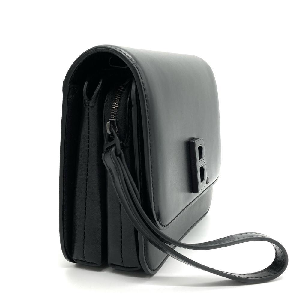 Balenciaga BALENCIAGA B Logo сумка на плечо кожа 592898 черный женский