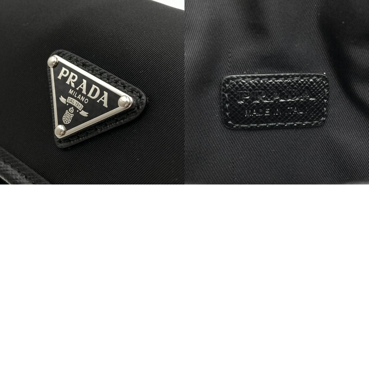 プラダ PRADA ポシェット サフィアーノ ナイロン 2ZT022 ブラック ショルダー ポーチ RE-NYLON レディース