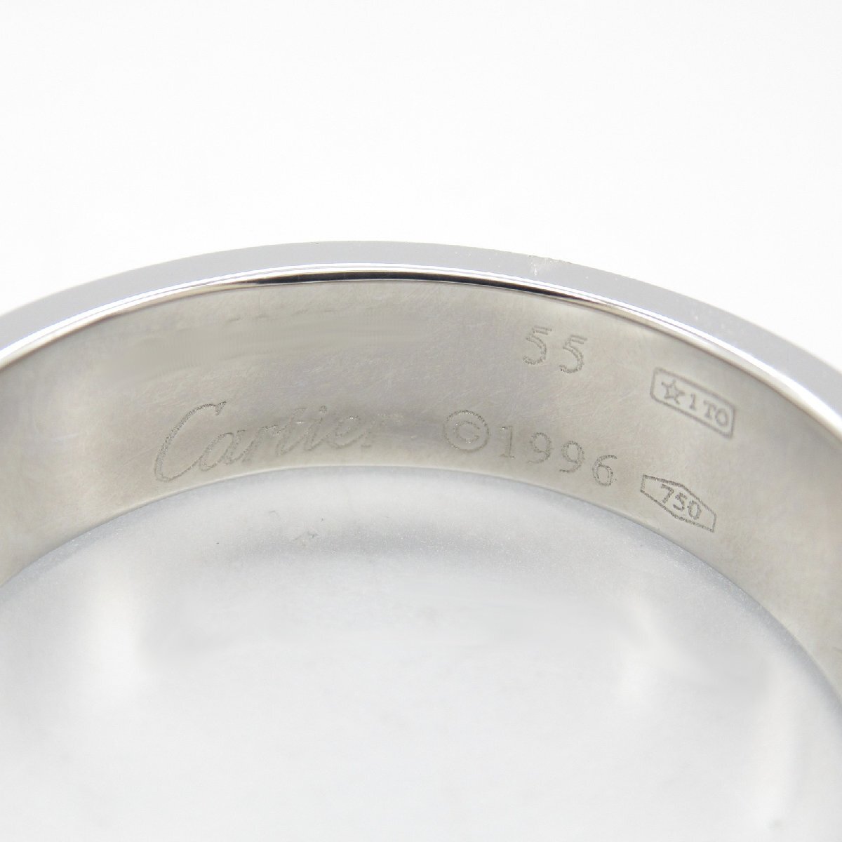 カルティエ ラブリング ブランドオフ CARTIER K18WG（ホワイトゴールド） リング?指輪 750WG 中古 メンズ レデ