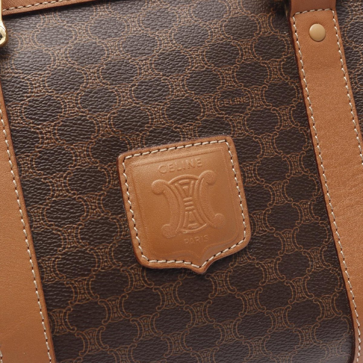 セリーヌ マカダム ブランドオフ CELINE PVCコーティングキャンバス ハンドバッグ コーティングキャンバス/レザ