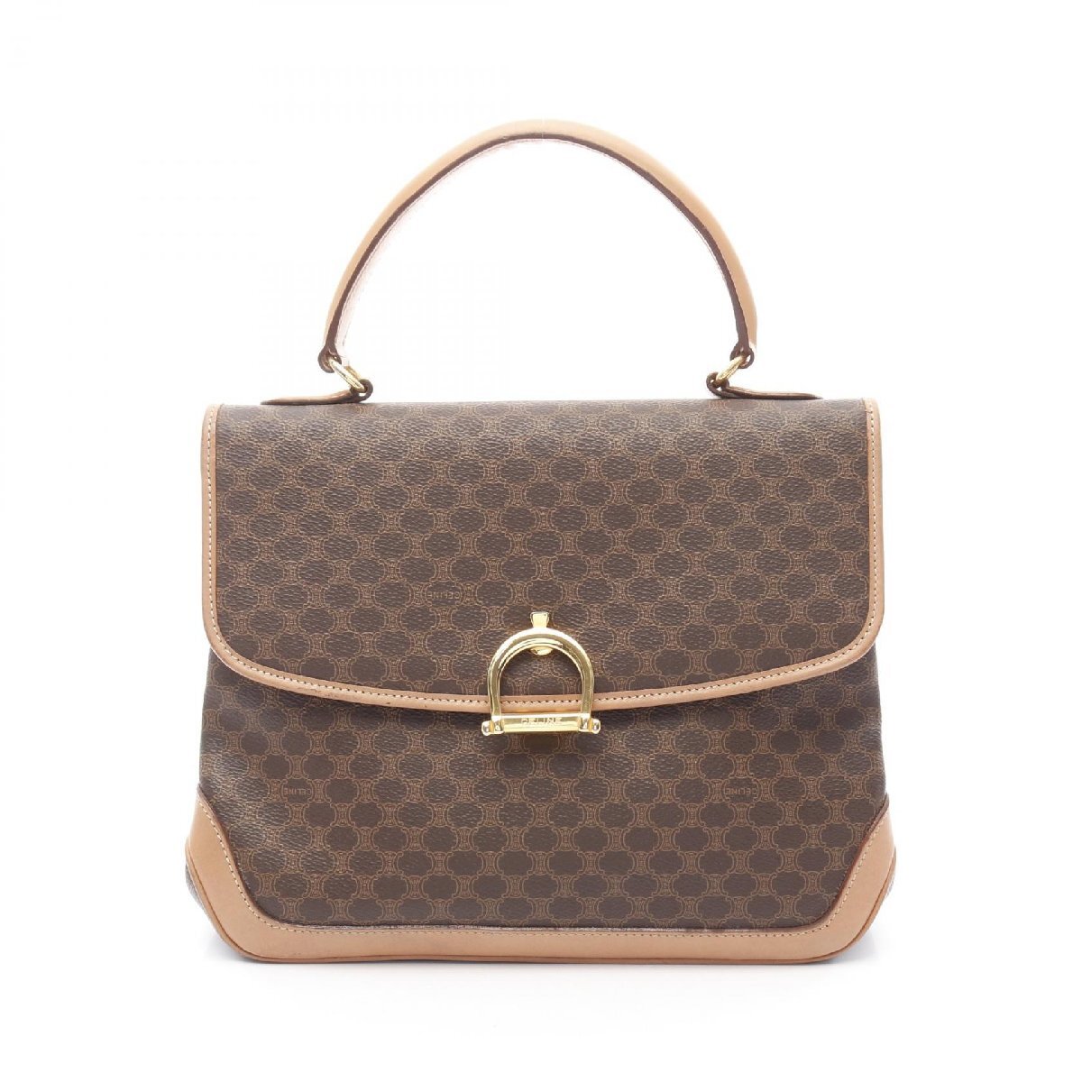 セリーヌ マカダム ブランドオフ CELINE PVCコーティングキャンバス ハンドバッグ コーティングキャンバス/レザ