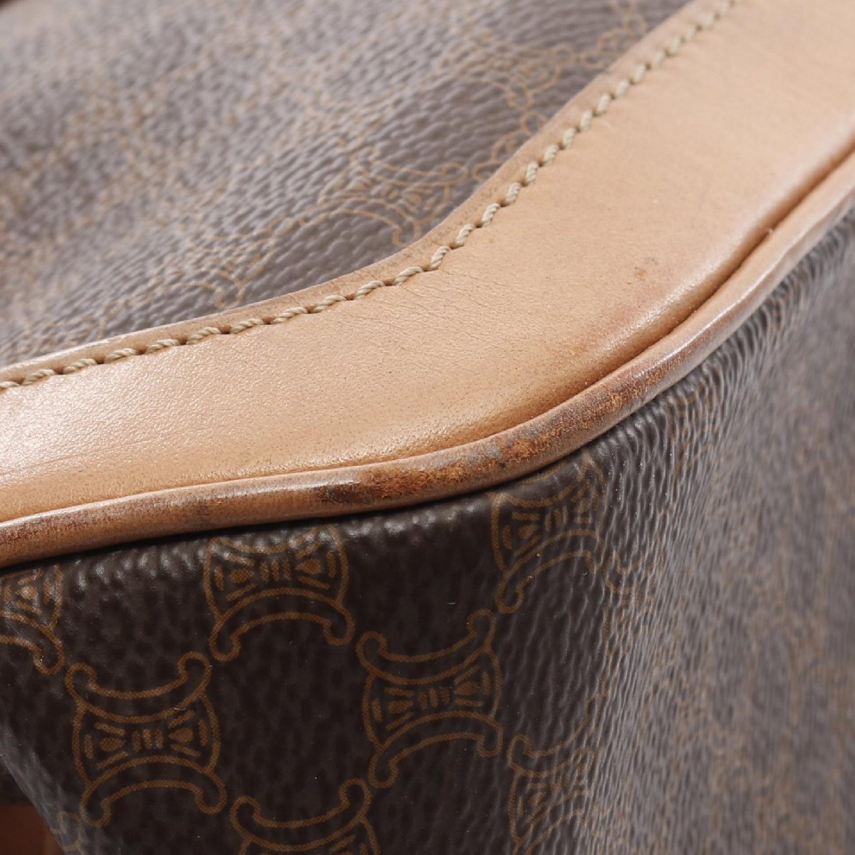 セリーヌ マカダム ブランドオフ CELINE PVCコーティングキャンバス ハンドバッグ コーティングキャンバス/レザ