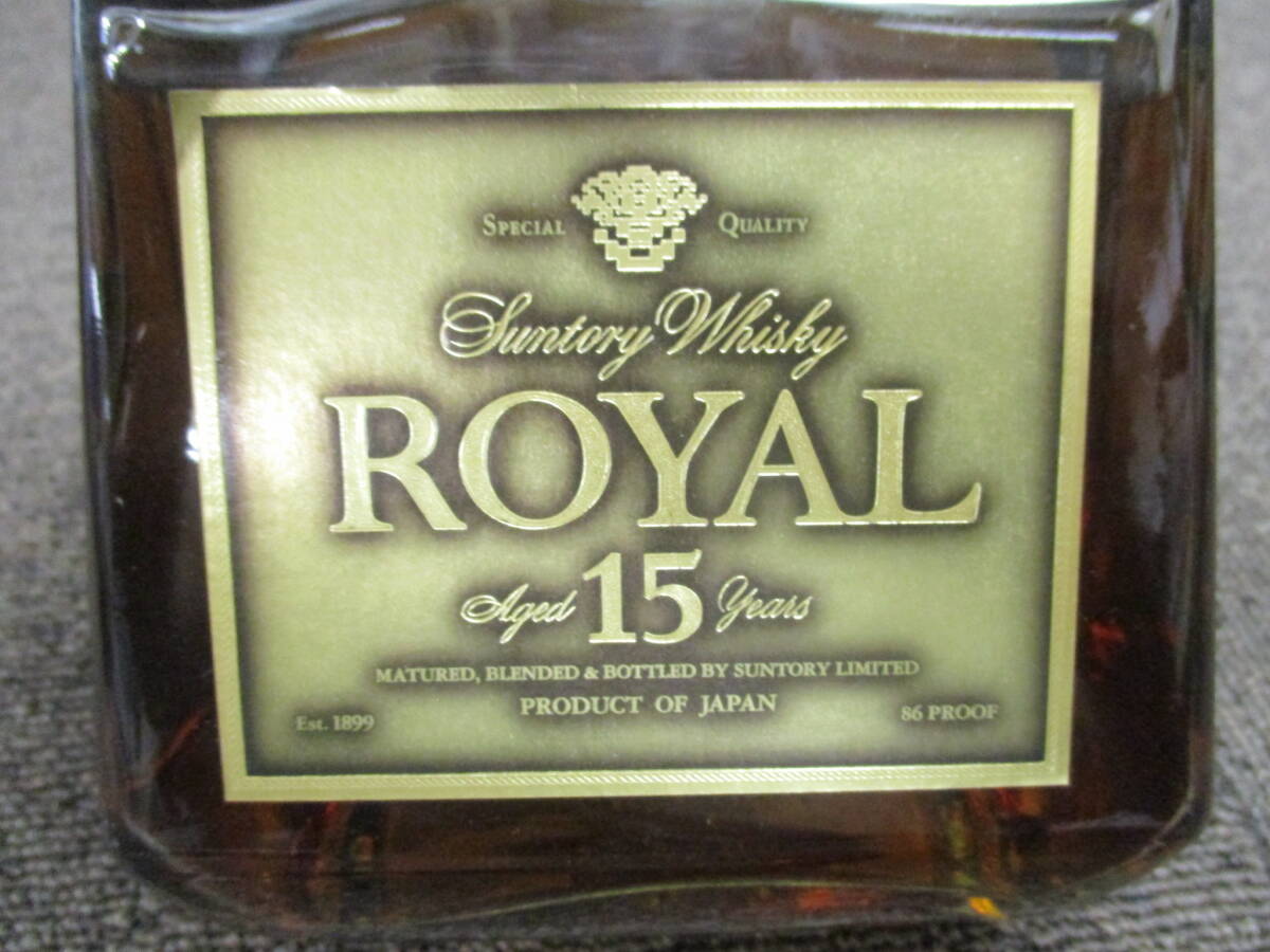  не . штекер SUNTORY ROYAL 15 год Gold этикетка виски 750ml 43% ( Suntory royal / malt,g полоса / старый sake 
