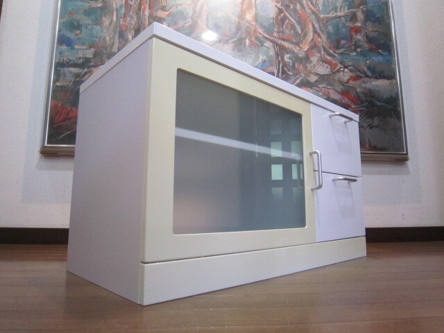 ローボード　AVボード　食器棚　デザインラック　キャビネット 脇机 袖机 サイドデスク サイドテーブル キャビネット　★２８１_画像5