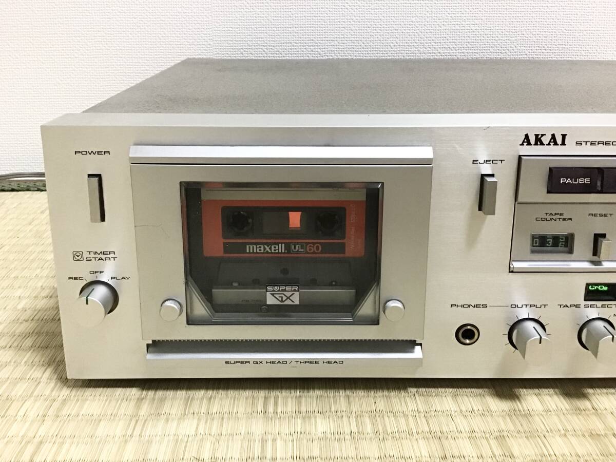 [ прекрасный товар Junk ]AKAI стерео кассетная дека GX-F80