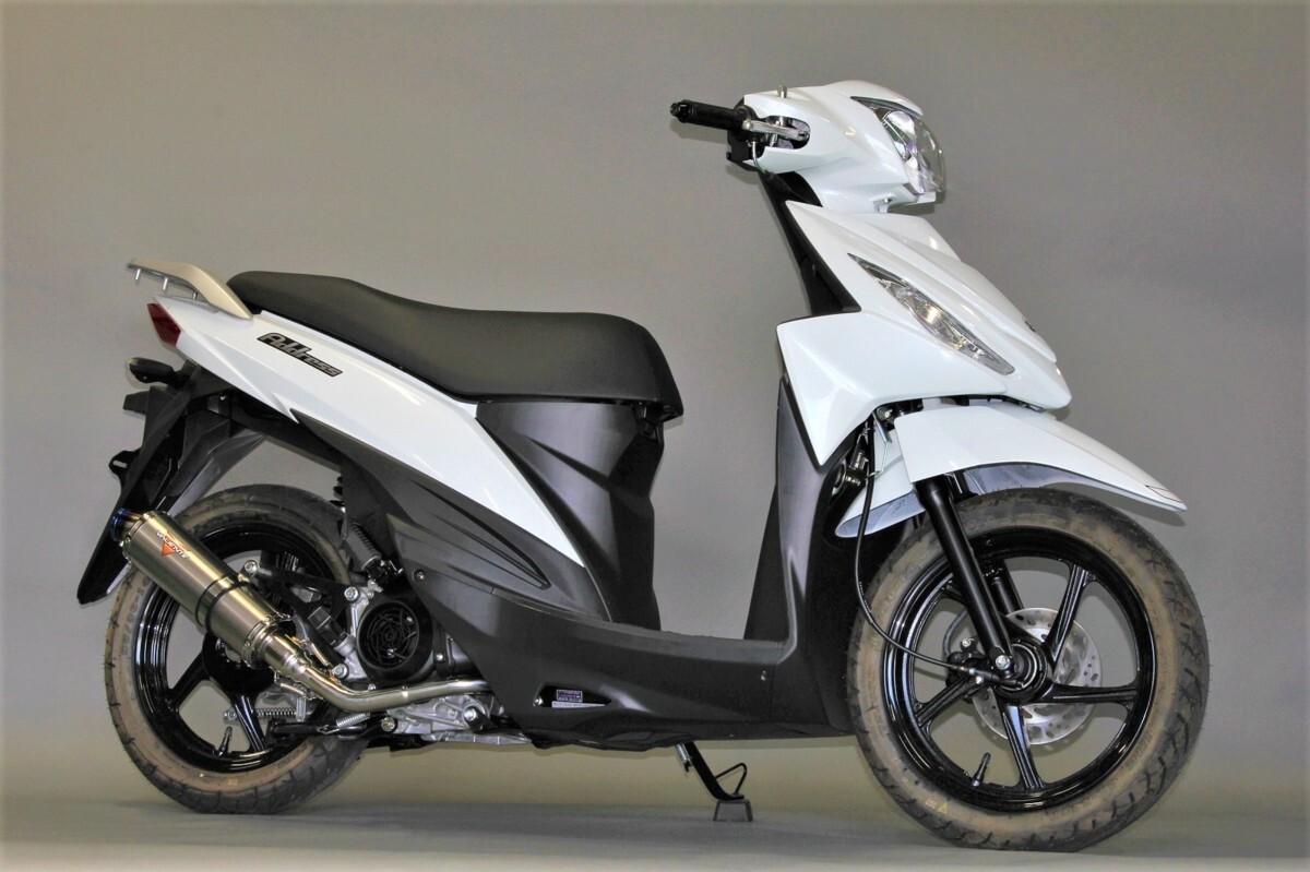 【送料無料】Valiente アドレス110 CE47A バイクマフラー スパルタ Tiソリッド マフラー カスタム パーツ バリエンテ スズキ v-201-sp8