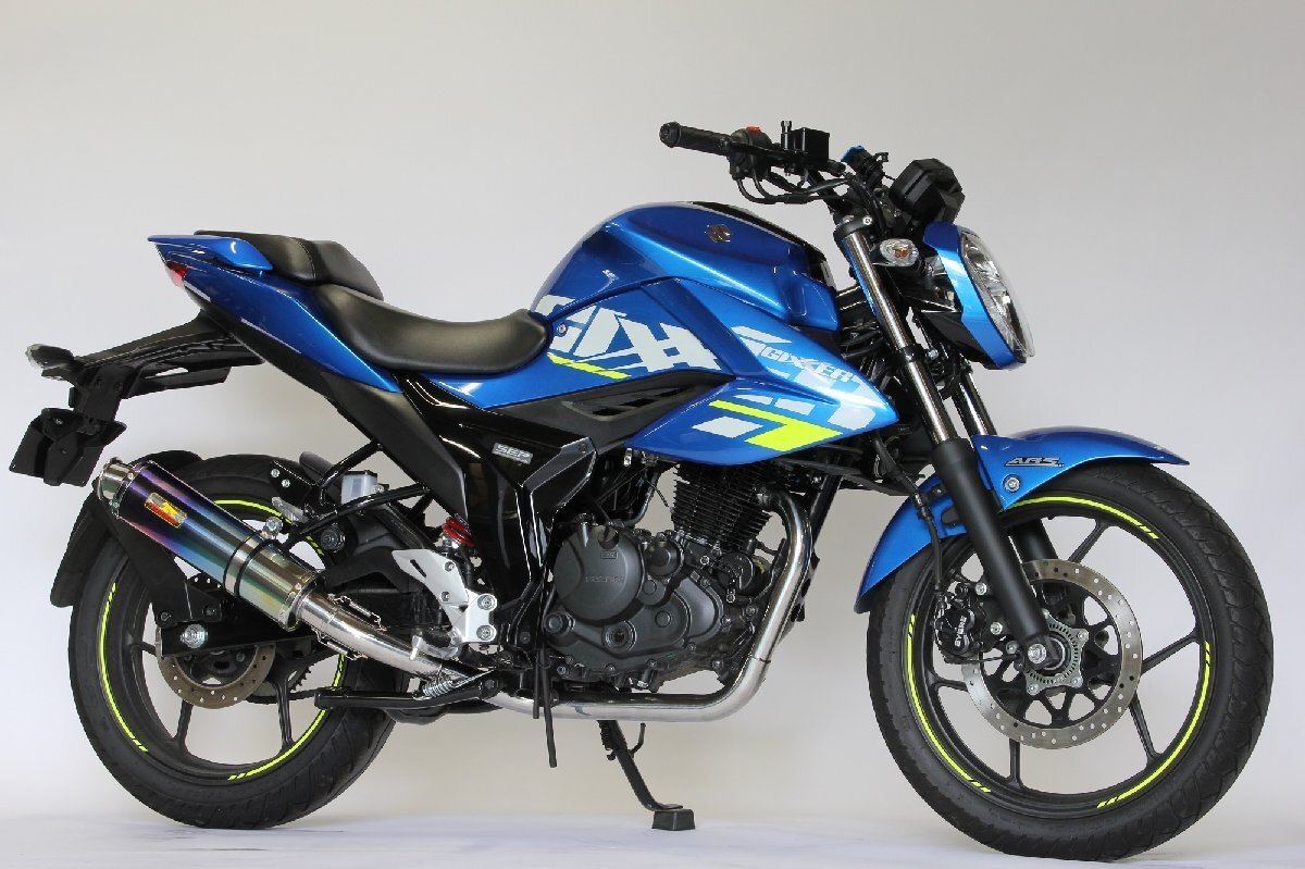 新品 即決！送料無料！Realize ジクサー150 バイクマフラー 2BK-ED13N 22Racing チタン マフラー リアライズ カスタム パーツ 355-009-01