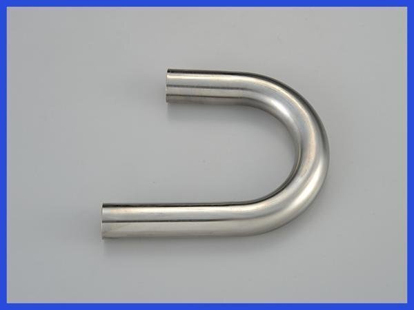 【送料無料】BF 曲げパイプ 38φ 180度曲げ 1.2㎜厚 全長(zhǎng)450mm 80R ワンオフ マフラー制作 汎用 ステンレス カスタム 材料 DIY 901-080