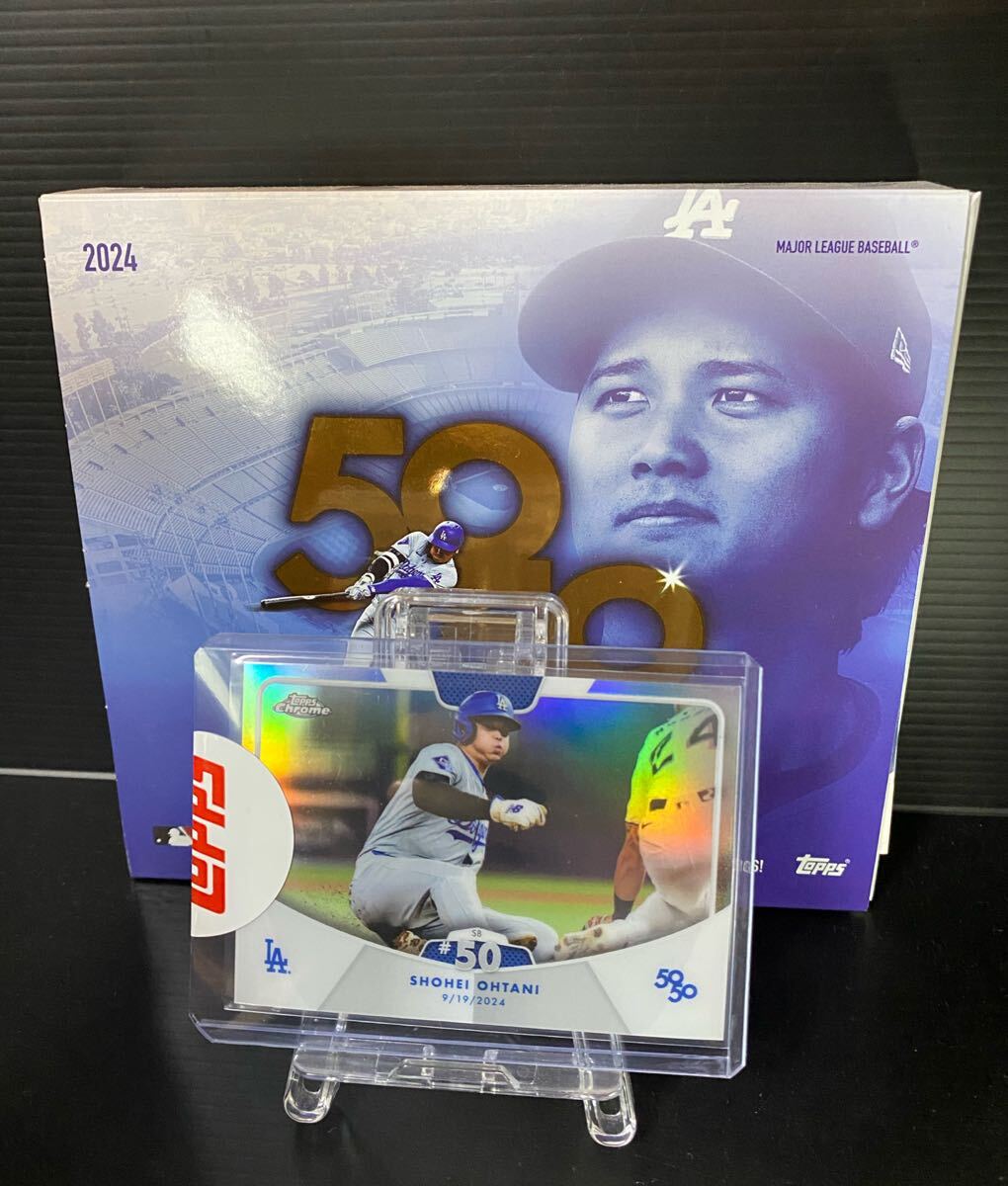 ★超珍品☆大谷翔平 2024 Topps 50/50 Chrome Parallel ?SB50/98 SHOHEI OTHTANI ヒットレス未開(kāi)封品◎美品◎世界枚數(shù)??枚 貴重カード