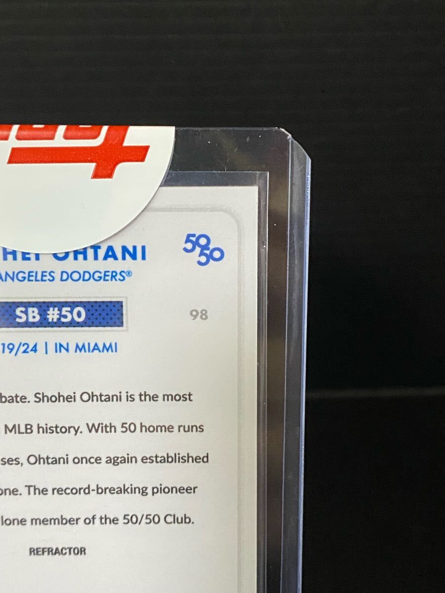 ★超珍品☆大谷翔平 2024 Topps 50/50 Chrome Parallel ?SB50/98 SHOHEI OTHTANI ヒットレス未開(kāi)封品◎美品◎世界枚數(shù)??枚 貴重カード