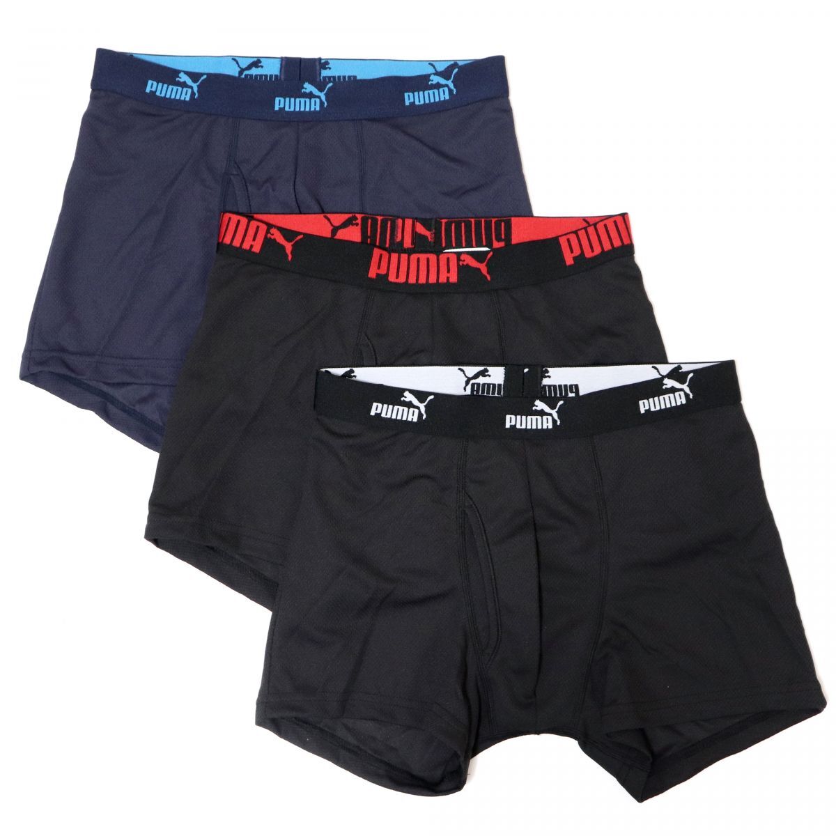 ★プーマ PUMA 新品 メンズ 前開き 下著 ボクサーブリーフ ボクサーパンツ アンダーウェア 3枚セット SET [5SPU106-NVY-L] WEA★QWER★