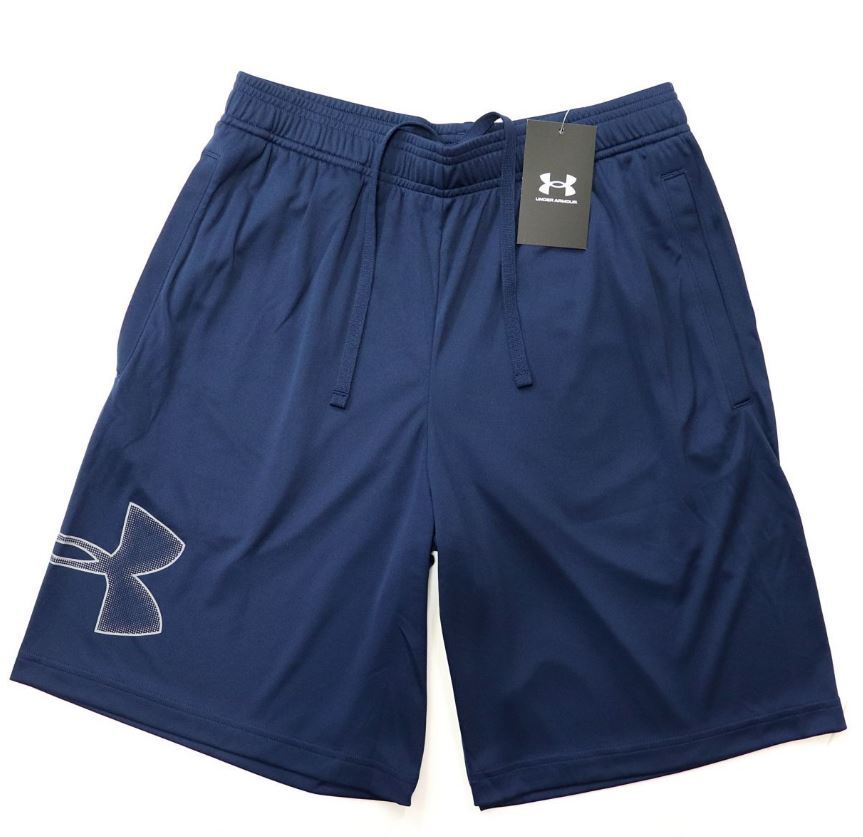 ●送料390円可能商品 アンダーアーマー UNDER ARMOUR UA 新品 メンズ 吸汗速干 ハーフパンツ ショーツ 紺 [13585514091N-M] 四 壱★QWER