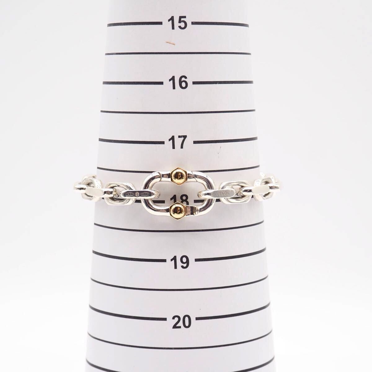 Tiffany&Co. メイカーズ ブレスレット シルバー925 k18 ティファニー