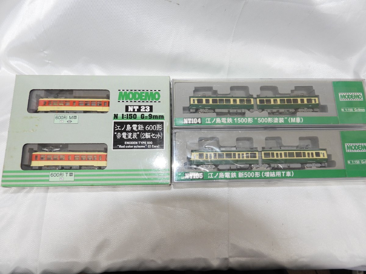 MODEMO 超希少美品 江ノ島電鉄 新500形 モデモ NT105 NT104 NT23 600形/600形「2燈型」赤電涂裝 美品??！