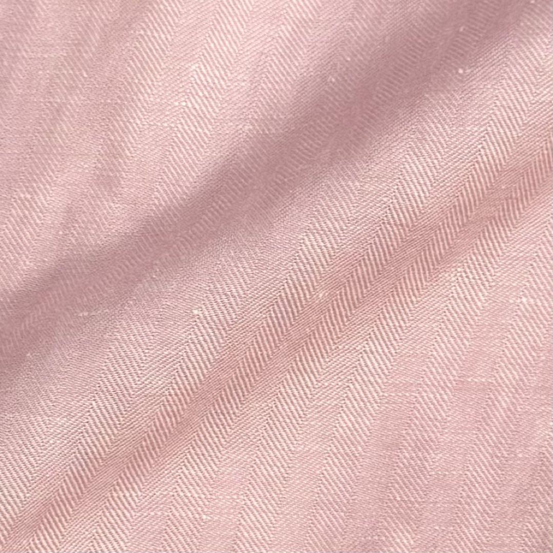 希少 美品 極上 ゼニア生地 リネン 麻 テーラードジャケット ヘリンボーン ピンク 春夏 Ermenegildo zegna メンズ ビジネス カジュアル