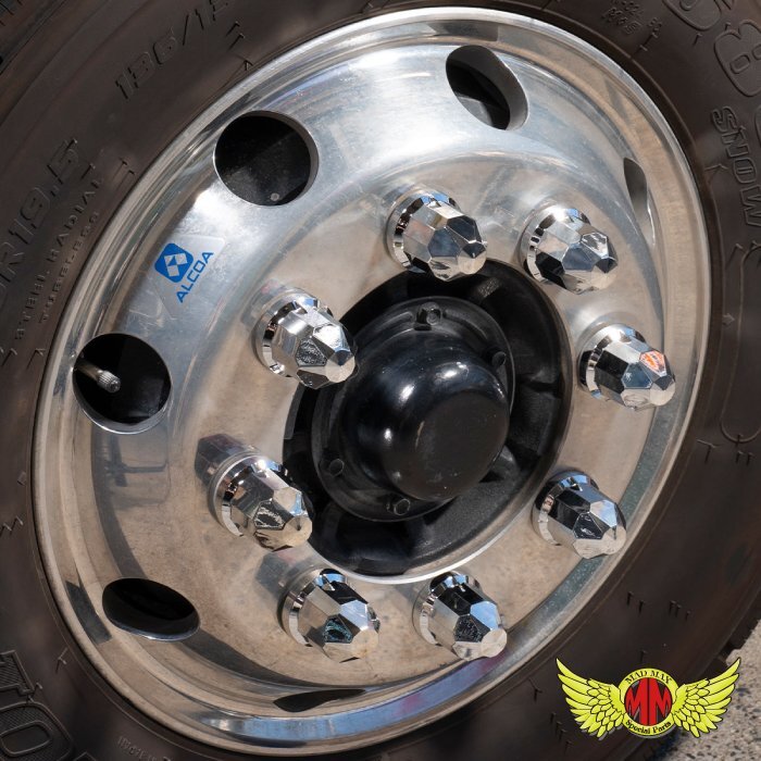 MADMAX トラック用品 ラインナットキャップ 33mm用 10個入り クロームカラー【送料800円】_画像7