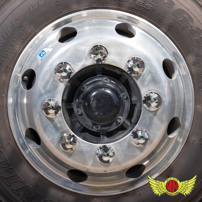 MADMAX トラック用品 ラインナットキャップ 33mm用 10個入り クロームカラー【送料800円】_画像5