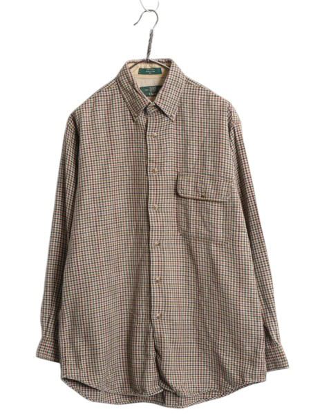 チェックボタンダウン長袖シャツ Gymphlex｜ギンガムチェック ボタンダウン 長袖 シャツ gy-b0198mgg-mn