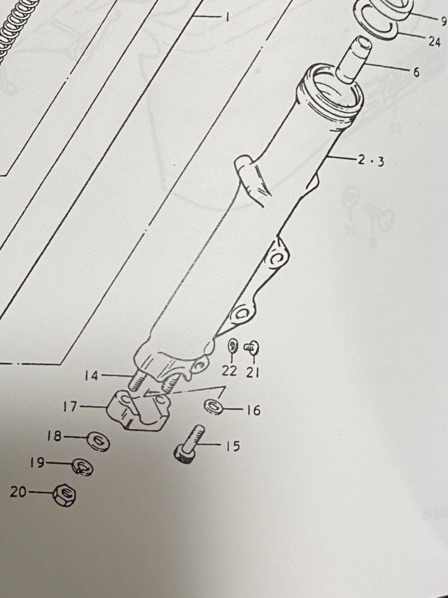 銅制ガスケット　純正ねじ付き　フロントフォーク　ドレン用　社外　新品　GS400 GS GSX GT系　純正廃番　スズキ　51183-33030