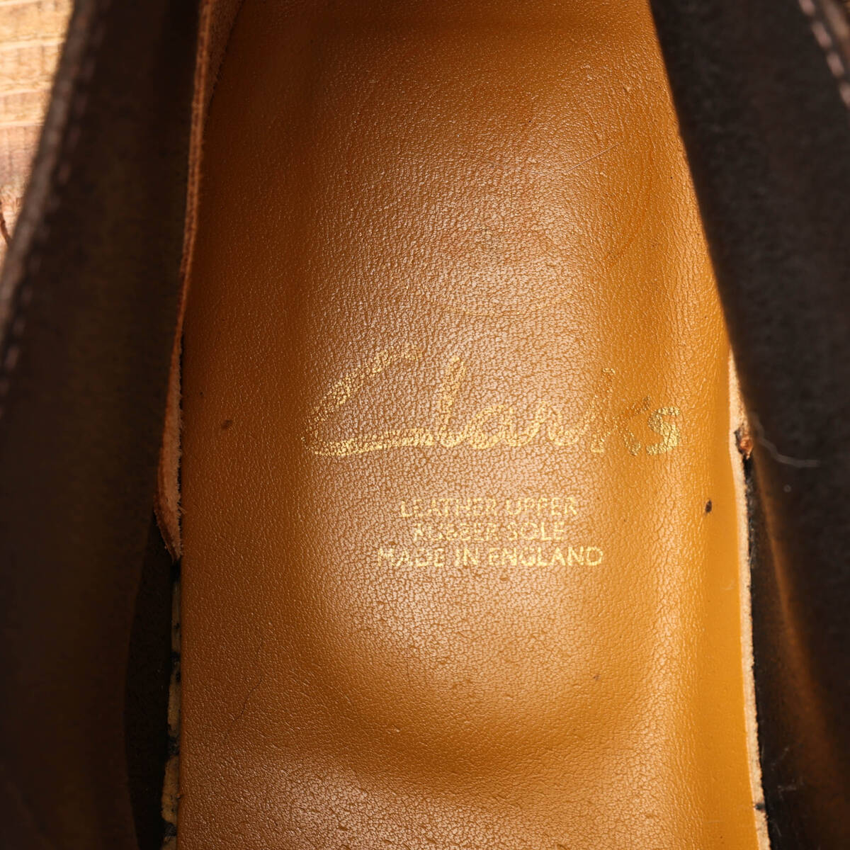 Clarksクラークス◆イングランド製 スウェード デザートブーツ◆ブラウン◆US8.5/26.5cm_画像6