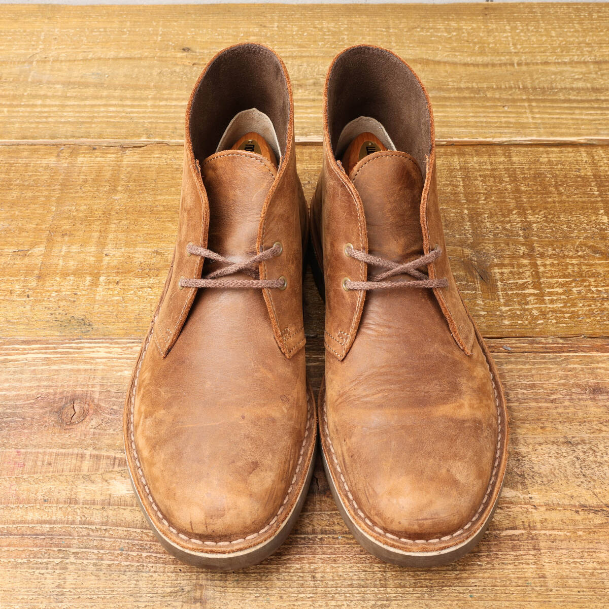 Clarks Clarks *n задний кожа desert boots * Brown *US9/27cm