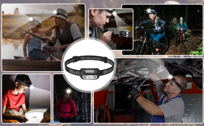 2個(gè)セットセンサー感知機(jī)能 USB充電式 ヘッドライト ledヘッドライト 防水 60°角府調(diào)整 夜釣り 登山 キャンプ 作業(yè) アウトドア 災(zāi)害
