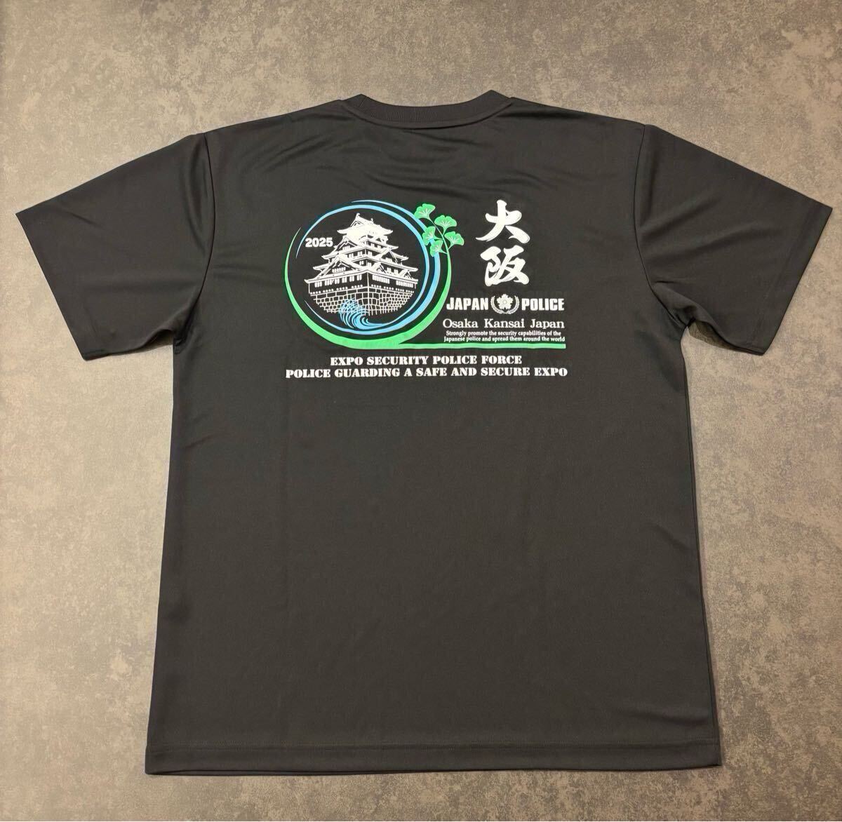 S*Y様 大阪関西万博×大阪府警コラボTシャツ　Lサイズ 希少 大阪関西万博2025 大阪府警 警備派遣記念Tシャツ 黒色 L