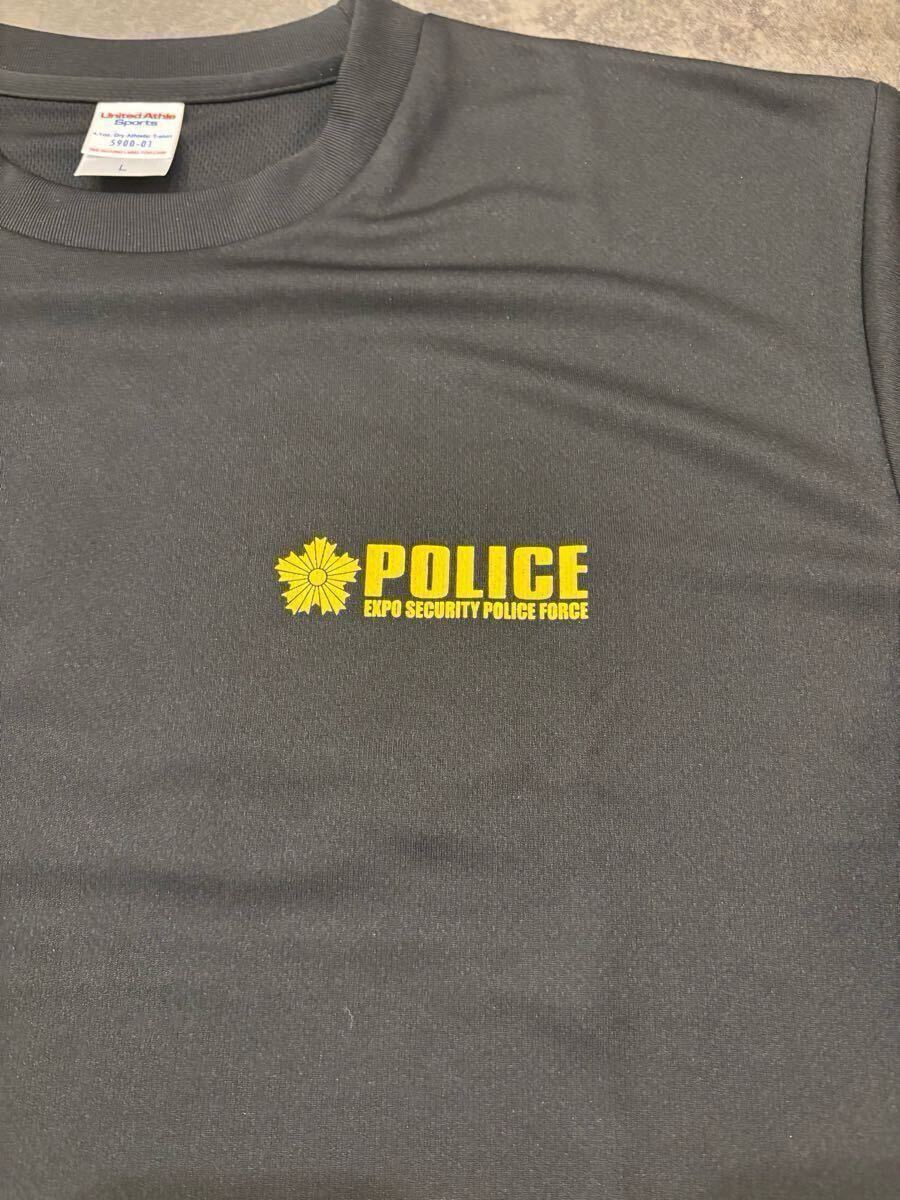 S*Y様 大阪関西万博×大阪府警コラボTシャツ　Lサイズ 希少 大阪関西万博2025 大阪府警 警備派遣記念Tシャツ 黒色 L