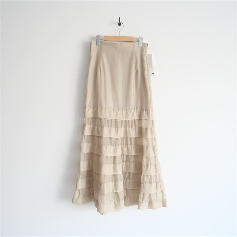 2024SS / 未使用 / Whim Gazette ウィムガゼット / オーガンジーマーメイドスカート2 36 / WGZ1022101A0090 / 2411-0531_画像1