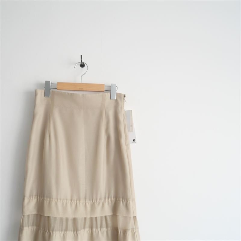 2024SS / 未使用 / Whim Gazette ウィムガゼット / オーガンジーマーメイドスカート2 36 / WGZ1022101A0090 / 2411-0531_画像2