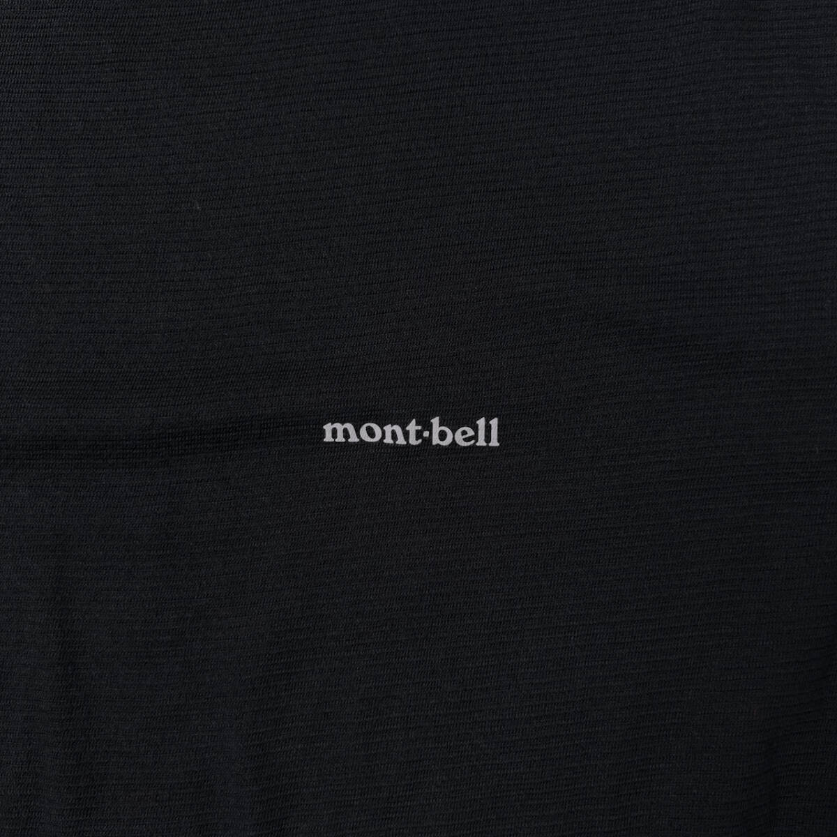 monbell モンベル ロゴプリント 半袖Tシャツ L/ブラック/インナー/アウトドア_画像3