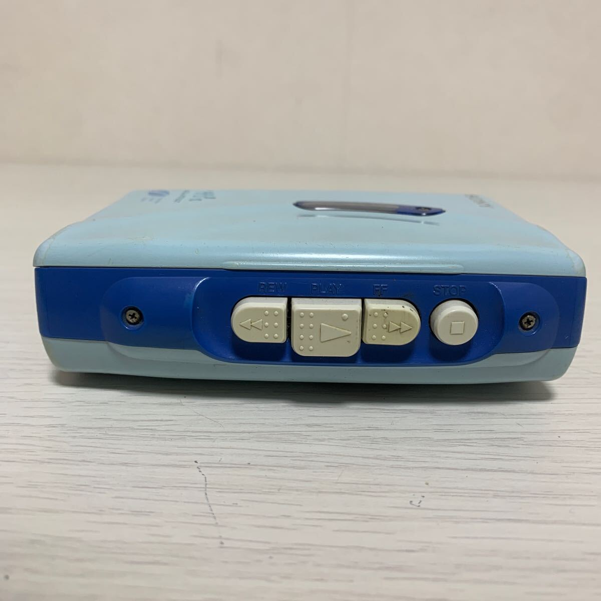 【動(dòng)作未確認(rèn)】SONY ソニー WALKMAN カセットウォークマン WM-FX202 ブルー