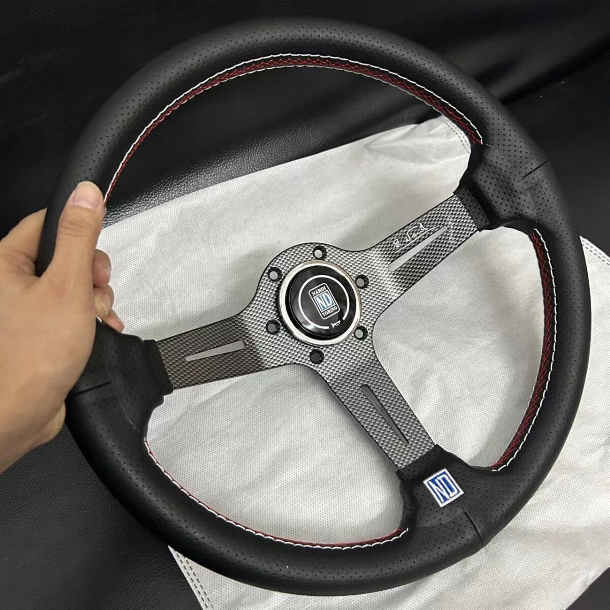  новый товар *NARDI* рулевой механизм спорт руль высокое качество машина руль PVC кожа 340mm 14 дюймовый гонки дрифт рулевой механизм 